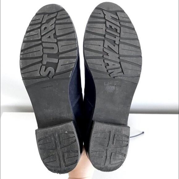 Stuart Weitzman Lowland Over-The-Knee Suede Boots in Navy Size 5 - Picture 10 of 12